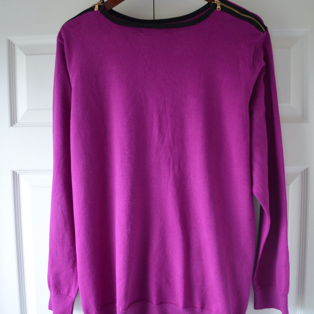 Lauren Ralph Lauren Magenta Sweater 2X